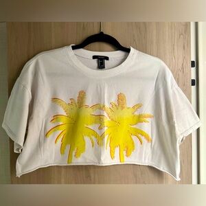 Forever 21 | Palm Tree Crop Top | Size M